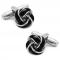 Black and Silver Knot Cufflinks.jpg